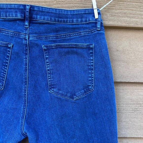 LOFT Outlet Womens Blue Denim Curvy Bootcut Jeans Size 14 - Picture 11 of 13